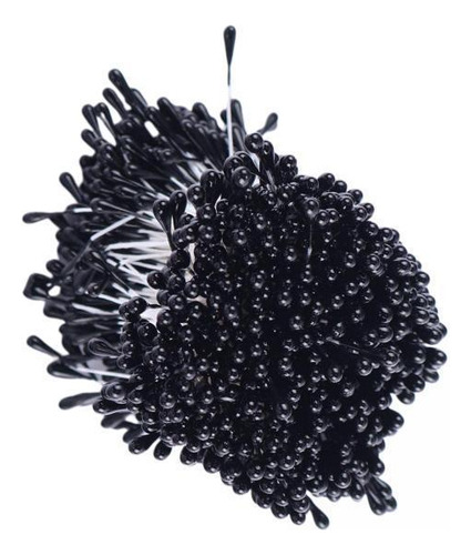 2 X 1800 Piezas De Estambres De Flores Artificiales De Negro