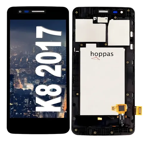 Kit LCD E Touchscreen Per LG K8 2017 - Vetro Esterno Argento