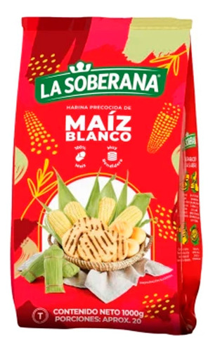 Harina De Maiz Blanco Para Arepa 