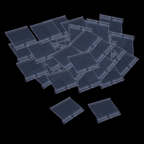 Soporte De Precio De Estante De Pvc Transparente De 80x42mm