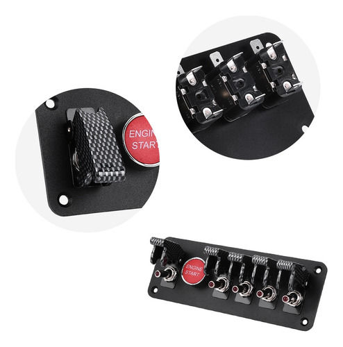 Panel De Encendido Racing, 12 V, 6 Grupos, Botón De Arranque