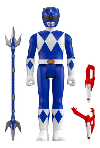 Super7 Mighty Morphin Power Rangers Blue Ranger - 3.75 Power