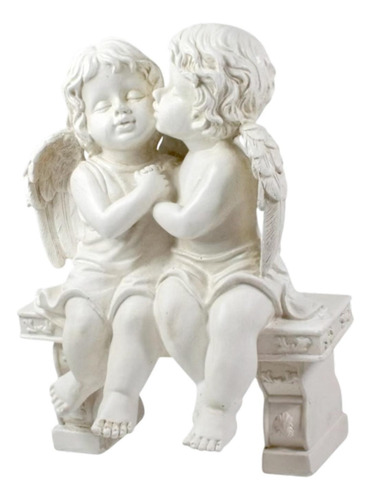 Estatua De Pareja De Ángel, Figura De Amante, Taburete