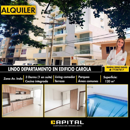 Departamento En Alquiler - Edificio Carola (con Parqueo)