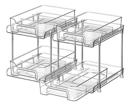 Organizador De Fregadero 2 En 1 Compatible Con Baño.