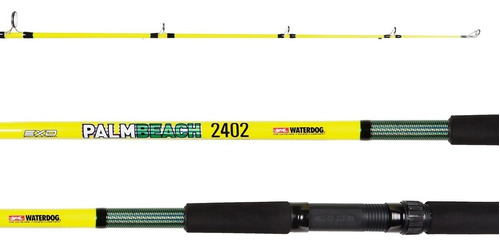 Caña Pesca Palm Beach 2,7 Mts Waterdog 2 Tramos Variada Rio