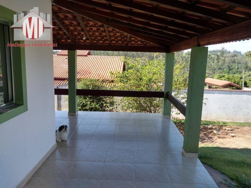 Linda Chácara Com Piscina, Pomar, 03 Dormitórios, Pertinho Da Cidade À Venda, 1000 M² Por R$ 400.000 - Zona Rural - Pinhalzinho/sp - Ch0551