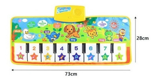 Imagen 8 de 9 de Alfombra Piano Musical Infantil , Educativo Teclado Niños