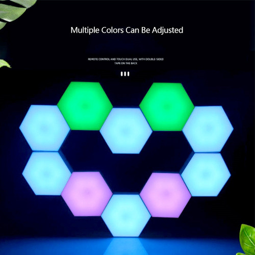 Tira Led Luces Hexagonales Led Rgb Con Control Remoto