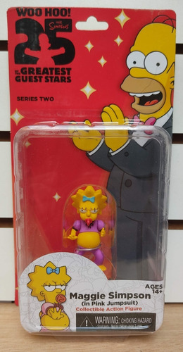 Figura Maggie De Los Simpsons Woo Hoo 25 Aniversary Serie 2