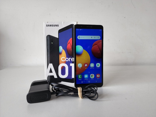Samsung Galaxy A01 Core 16 Gb Negro En Caja + Cargador
