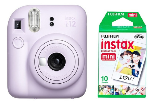 Cámara Instantánea Fujifilm Instax Kit Mini 12 + 10 Fotos Lilac Purple