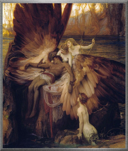 Cuadro El Lamento Por Icaro De Herbert James Draper - 1898