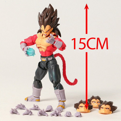 Figura De Acción Shf Ssj4 Vegeta De Dragon Ball Gt, Juguete