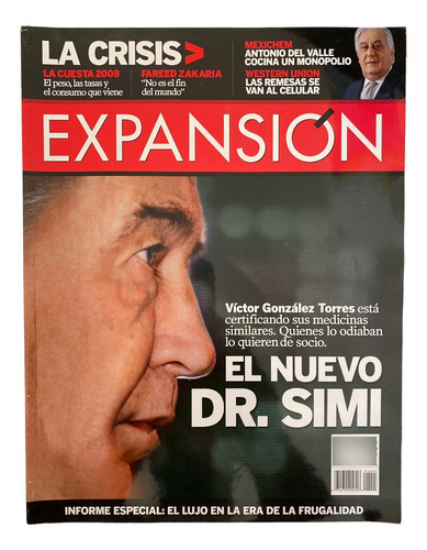 Revista Expansion #1005 Victor Gonzalez Torres Doctor Simi (Usado)