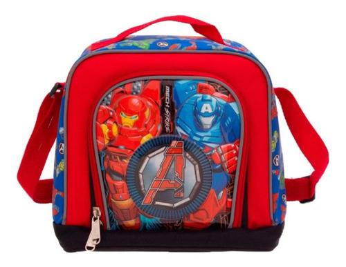 Lonchera Infantil Marvel Avengers Diseño Avengers Color Rojo