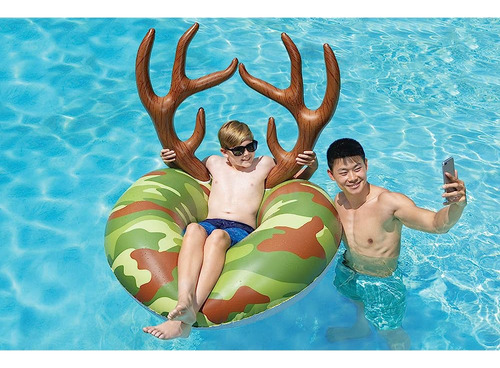Poolmaster Camo Inflable Swimming Pool Party Float 48 Pu