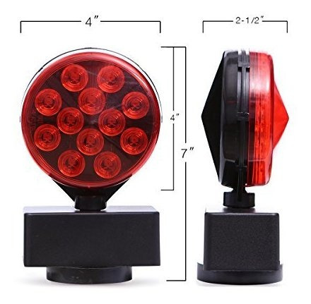 Czc Auto Luz Led De 12 Voltios Magnetica Para Remolque Bote