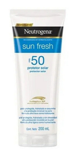 Kit Protetor Solar Neutrogena Sun Fresh Fps50 200 Ml Cada