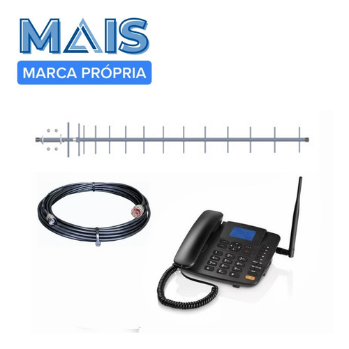 Kit Completo Telefone Rural Celular Desbloqueado Re502