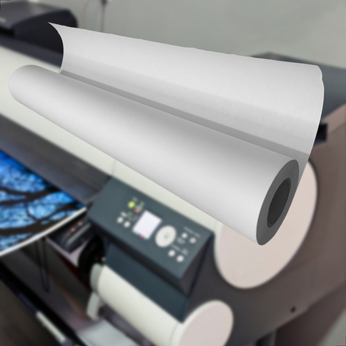 Kit 5 Bobina Papel 910mmx50m 90gr Sulfite Plotter Projeto A0
