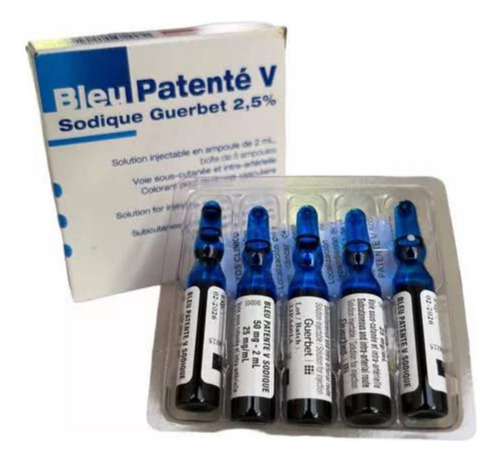 Azul Patente Ampolleta 2 Ml (5 Piezas)