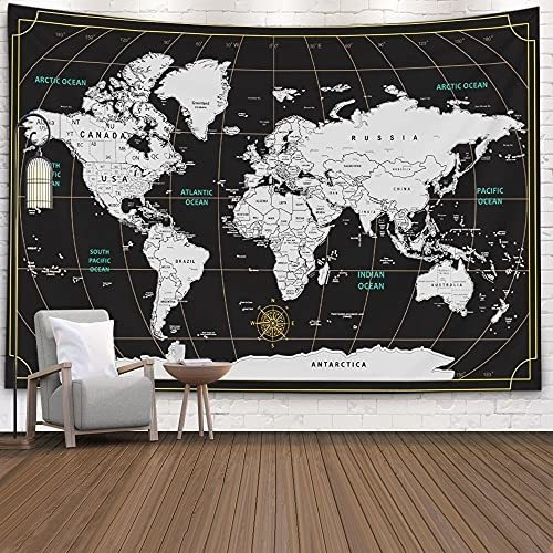 Carteles Decorativos Tapiz Mapa Del Mundo, Mapa De Capsceoll