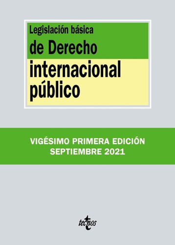 Legislacion Basica De Derecho Internacional Publico, De Editorial Tecnos. Editorial Tecnos, Tapa Blanda En Español