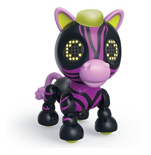 Zoomer Zupps Interactive Zebra Con Luces, Sonidos Y Sensores