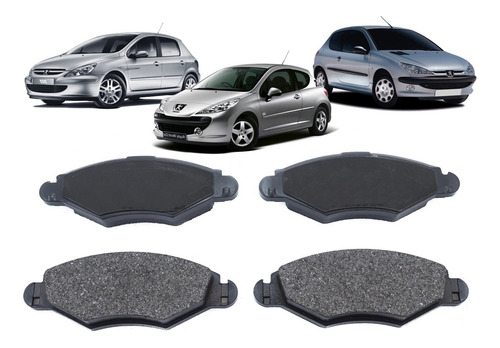Imagem 5 de 6 de Pastilha Freio Dianteiro Peugeot 206 1.0 16v 2001 Em Diante