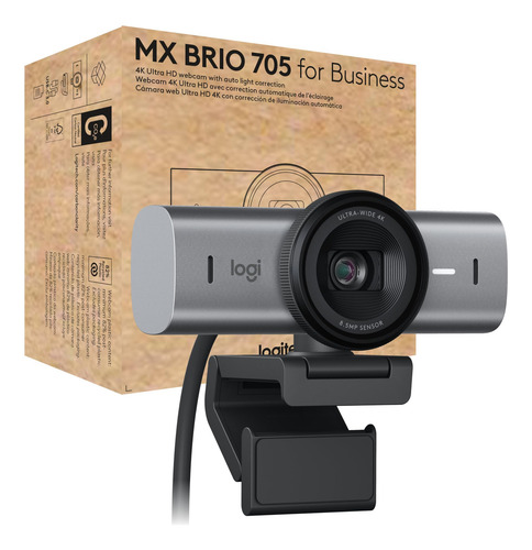Webcam Logitech Mx Brio 705 Para Empresas 4k Ultra Hd