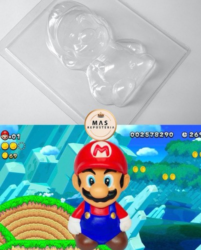 Molde De Acetato Mario Bros/ Yeso / Chocolate