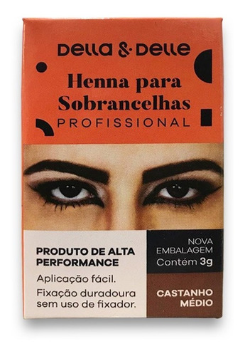 Henna Sobrancelhas Della E Delle 3g Excelente Nota Fiscal