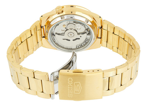 Reloj Seiko Automatico 5 Dorado De Hombre Snke06
