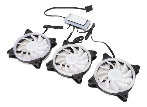 Ventilador De Cpu 11 Aspas Rgb Colorido Diseño De Marco