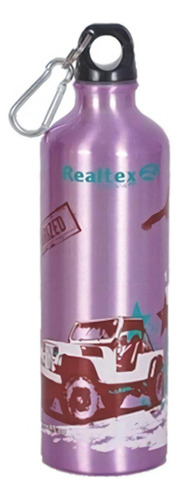 Garrafa Alumínio Adventure 750ml 0986 Realtex Cor Lilás