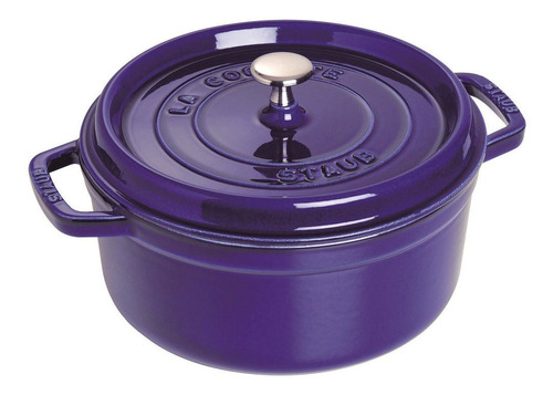 Caçarola Staub Redonda Ferro Fundido Azul Marinho 26cm