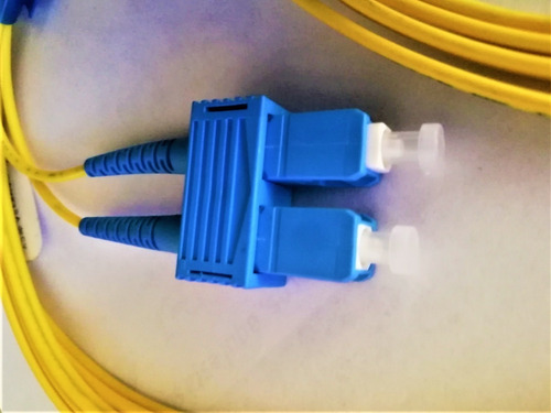 2 Jumper Duplex Sc- Sc Fibra Óptica Monomodo 9/125, 2mt C/u (Usado)