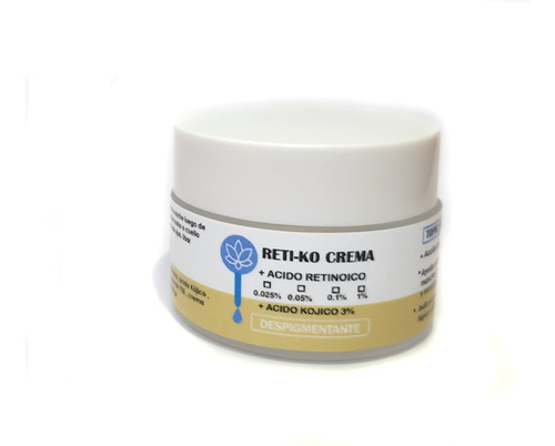 Crema Retinoico 0.1% + Kojico Tretinoína Acné Secuelas