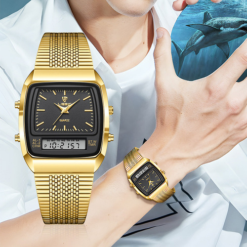 Reloj Liebig Digita Digital De Cuarzo Con Brazalete De Acero