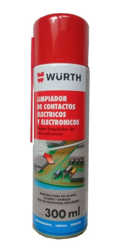 Limpia Contactos Wurth 300 Ml Electronicos Electricos