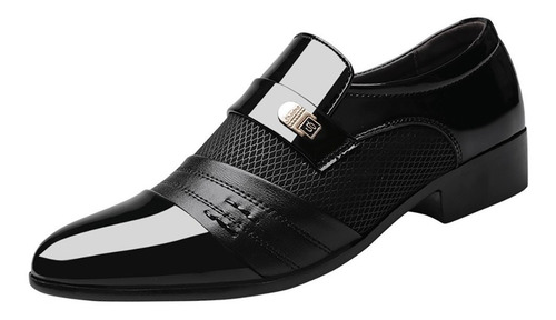 Imagen 2 de 8 de Zapatos De Cuero De Negocios Para Hombre Casual Cómodo Boda