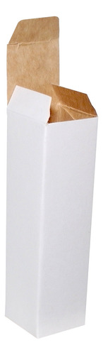Caja Para Perfume Per2 X 50u Packaging Blanco Madera Blanco - Interior Madera Claro
