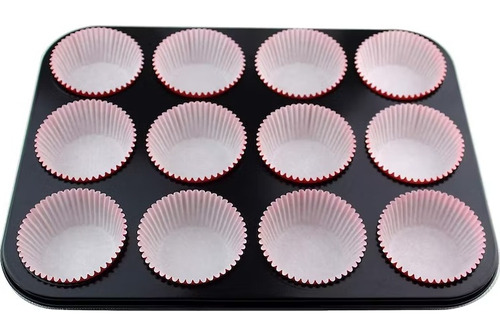 Set Molde De 12 Con Moldes De Cupcake