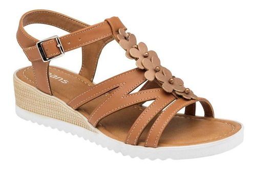 Jeans Shoes Sandalia De Niña 94609-1 Color Camel