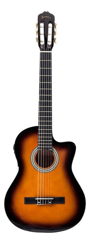 Guitarra Elec Acustica Memphis 951 Nylon Sunburst