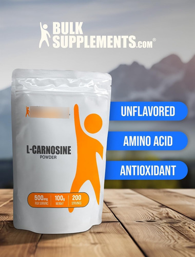 Bulk Supplements L-carnosine Polvo 100gr