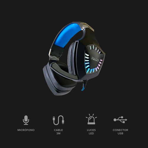 Audifono Gamer C/mic Rgb Usb V7.1 Ps4 Switch Pc Njoytech Pro