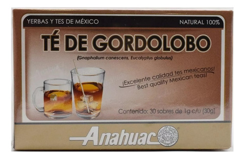 Te De Gordolobo 30 Sobres Anahuac