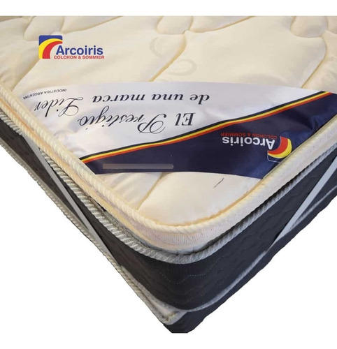 Arco Iris Pillow Hipersoft Desmontable Matelaseado 80x190